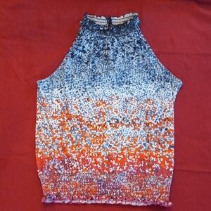 Crosby Halter  Style Print Top